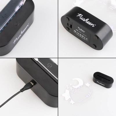 Декоративна ламба Pusheen Dreams LED, со USB и батерии, повеќебојна