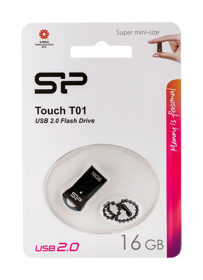 USB силиконски уред за складирање Touch 801, 32GB, USB 2.0, металик сребрена