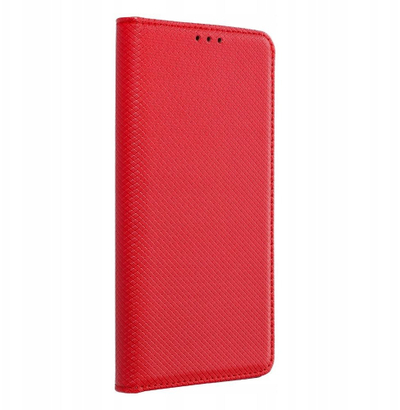 Mbulesë-libër për telefon Motorola G75, smart case, e kuqe
