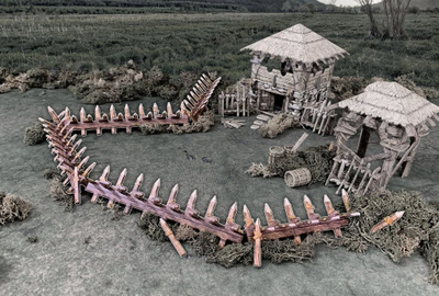 Skenografi loje Battle Systems Deadly Stakes, 28-35mm, terren kartoni, fantazi