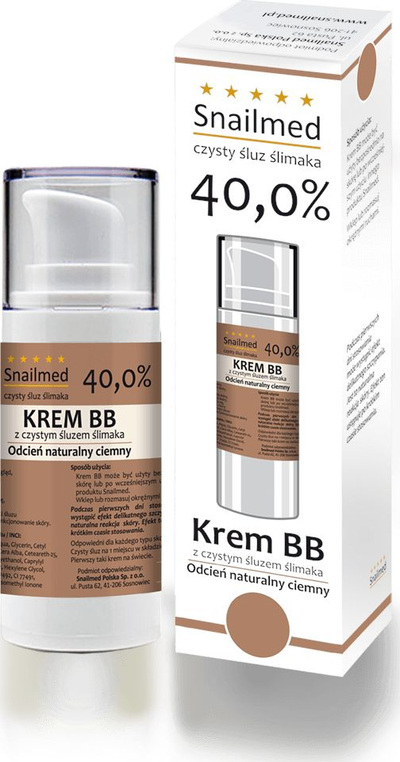 Krem BB Snailmed me slime kërmilli, e kaftë e errët, 30 ml