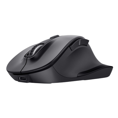 Mi pa kabllo Trust Fyda Office, RF dhe Bluetooth, 2400 DPI, i zi