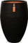 Vazo Capi Europe Vase Deluxe Rib NL, 40x60 cm, për zbukurim, e zezë