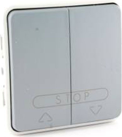 Ndërprerës roletash Legrand Plexo 069539, 2 butona, IP55, gri