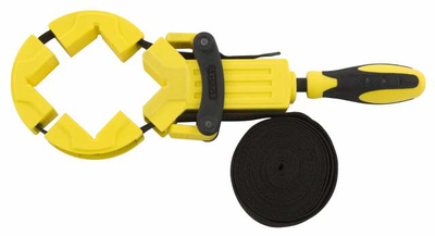Shtrëngus me rrip Stanley STRAP CLAMP 4.5m, dorezë bi-material, tre nofulla, i verdhë