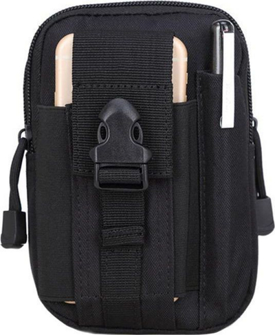 Çantë beli Aptel Bq11a, 16 x 10 x 6 cm, e zezë