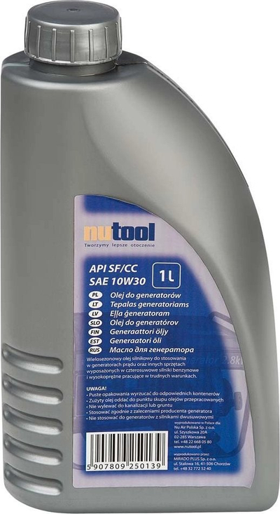 Vaj për gjenerator Nutool, 4-takt, 1L, 10W30