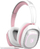 Гејминг слушалки Sades Carrier Angel Edition, безжични и 3.5mm, драјвери 40mm, розово и бело