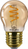 Llampë LED Philips Vintage E27 P45, 2.6W, 1800K, e artë