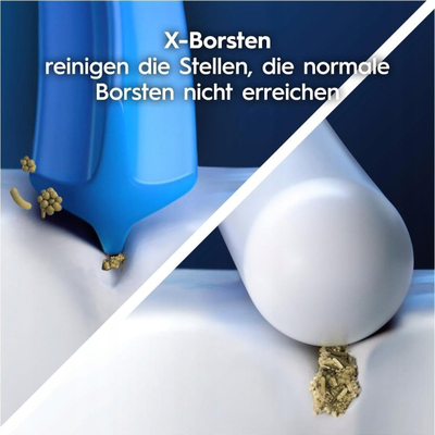 Koka zëvendësuese furçe Oral B Pro CrossAction, fijet X-shaped, të bardha