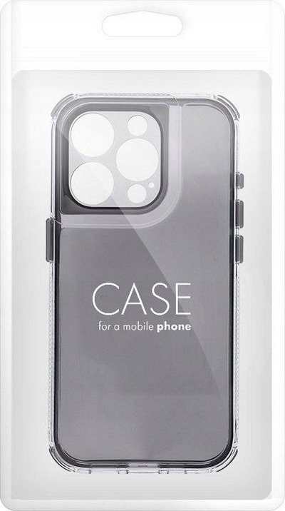 Kuti mbrojtëse Matrix Clear Case për iPhone 16 Pro, transparente, me kornizë të zezë