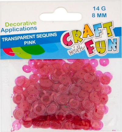 Декоративни копчиња Craft with Fun, 8mm, розови