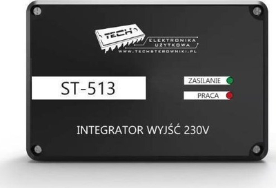 Modul integrimi për ngrohje Tech ST-513, 230V, 5 hyrje, i zi