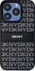 Mbulesë telefoni DKNY PU Leather Repeat Pattern, për iPhone 15 Pro Max, e zezë