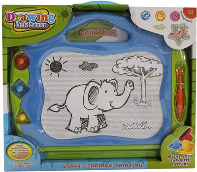 Tabelë vizatimi magnetike Askato, 38 x 31.5 cm, me stilolaps dhe stampa, shumëngjyrëshe