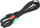 Splitter audio 3.5mm, 1 në 2, kabllo 3.5m, i zi