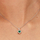 Varëse për qafore për femra Rosefield Fancy Life Green FLG116, e argjendtë
