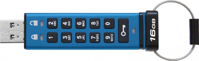 Pendrive Kingston IronKey Keypad 200, 16 GB, USB-A, i kaltër