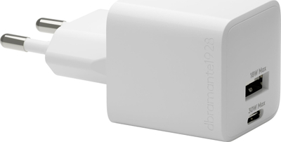 Karikues muri Dbramante1928 Re-charge, 30W, USB dhe USB C, i bardhë