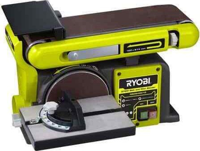 Mulli stacionar Ryobi RBDS4601G, me shirit edhe disk gërryes, 370W, jeshil