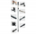 Shkop trekking Qunature Nordic Walking, alumini, 110 130 cm, kafe