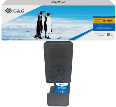 Тонер G&amp;G за Kyocera TK5220 TK5230, Cyan, заменски
