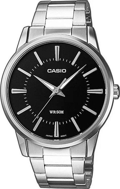 Orë dore Casio MTP-1303PD-1AVEG, për burra, quartz, mban ujë 50m, ngjyrë argjendi