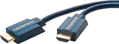 Kabllo HDMI Clicktronic Ultra High Speed, 1m, me Ethernet, blu i errët