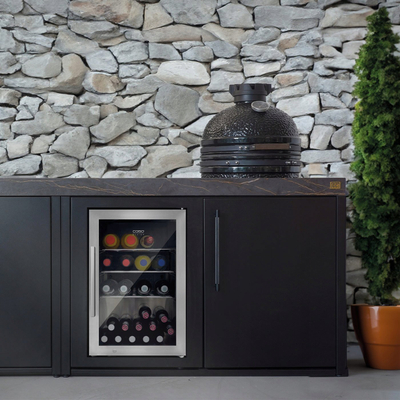 Frigorifer për pije CASO Outdoor Drinks Fridge 700 S-R, kompresor, trup inoksi, i argjendtë