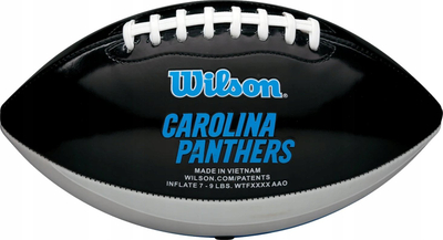 Топ американски фудбал Wilson NFL Peewee Carolina Panthers, големина 7, за деца, црно-син