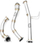 Downpipe shkarkimi për Audi A4 2.7 3.0 TDI, çelik inoks, diametër 63.5 mm, argjendtë