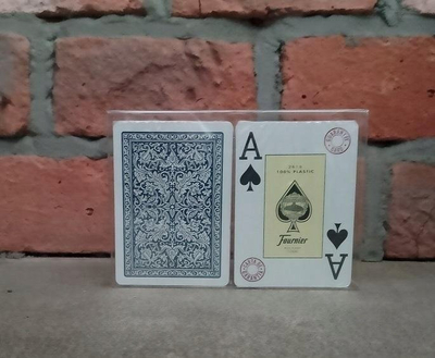 Lojë letra Fournier 2819 Poker, 100% plastike, indeks Jumbo, shumëngjyrëshe