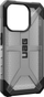 Mbrojtëse telefoni UAG Plasma për iPhone 15 Pro, rezistente ndaj goditjeve, transparente, ngjyrë hiri