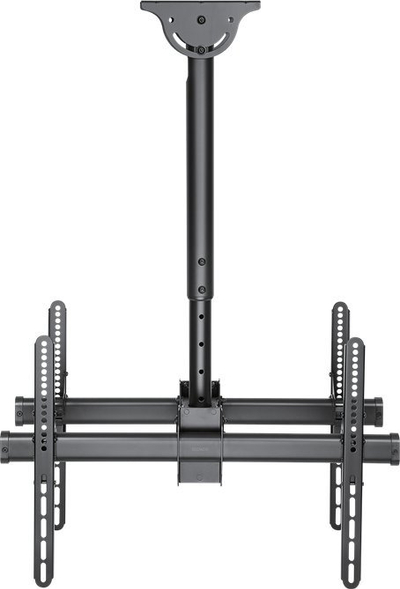 Mbajtëse tavani TV Deltaco ARM-0403, teleskopike, për 2 ekrane 37"-70", e zezë