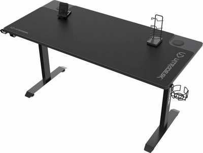 Гејминг маса Ultradesk Momentum, челична конструкција, голема површина, црна