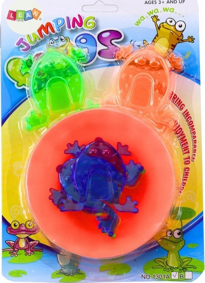 Loja me bretkosa Jumping Frogs Skill Game, me tas me ngjyra, për fëmijë 3+