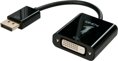 Përshtatës AV Lindy DisplayPort - DVI-D, i zi