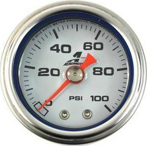 Manometër presioni karburanti Aeromotive 15633, 0 deri në 100 PSI, i zi