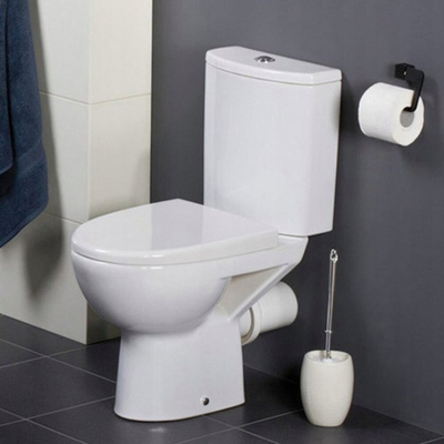 WC kompakt Cersanit Parva 306, 3/6 L, ulëse duroplast me mbyllje të butë, e bardhë