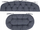 Set jastëkësh për mobilje shporteje, 3 copë, 100x50 cm, 50x50 cm, bezhë