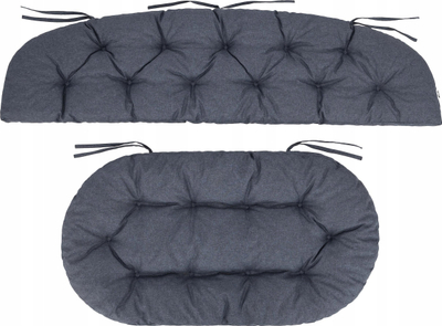 Set jastëkësh për mobilje shporteje, 3 copë, 100x50 cm, 50x50 cm, bezhë