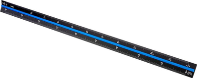 Rigë trekëndore Neo, 30 cm, alumin, gri