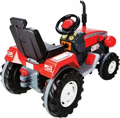 Traktor elektrik lodër Jamara Power Drag, 12V, me timon, i kuq