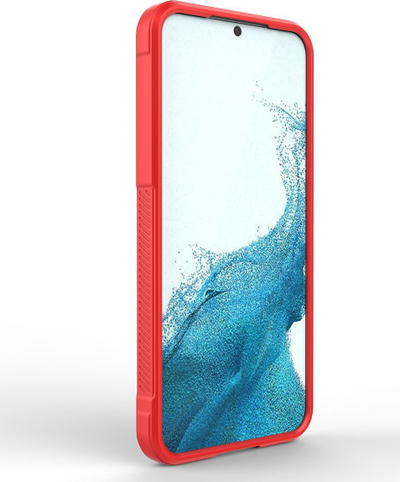 Kapak telefoni Hurtel Magic Shield, për Samsung Galaxy S23+, fleksibël i blinduar, i kuq