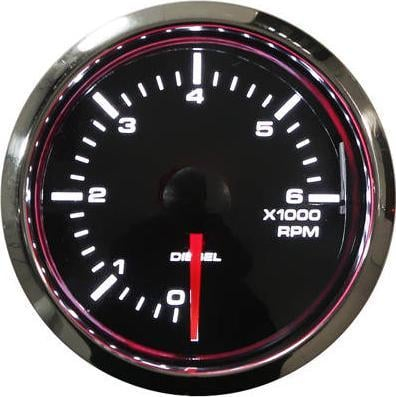 Tahometër dizel Auto Gauge STP2B, 52mm, i zezë