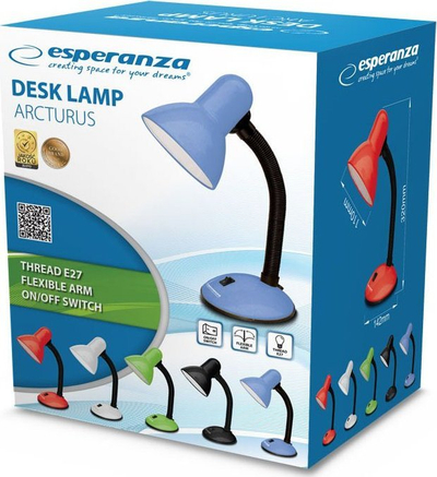 Lampë tavoline Esperanza ELD107G, për llambë E27, deri 12W, e gjelbër