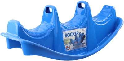 Luhatëse trefishe Rocker Hippopotamus 2080, plastike, për fëmijë, blu