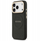 Kapak telefoni Guess PU Leather Peony për iPhone 17 Pro, me MagSafe, i zi