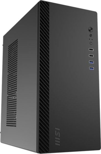 Kasë kompjuteri MSI PRO SHIELD M100P, Midi Tower, micro ATX Mini ITX, e zezë