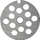 Sitë makine mishi Shaver Sieve 5A13, vrima 13 mm, trashësi 3.5 mm, çelik inox